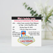 楽しいラスベガス独身パーティー 招待状 (スタンド正面)