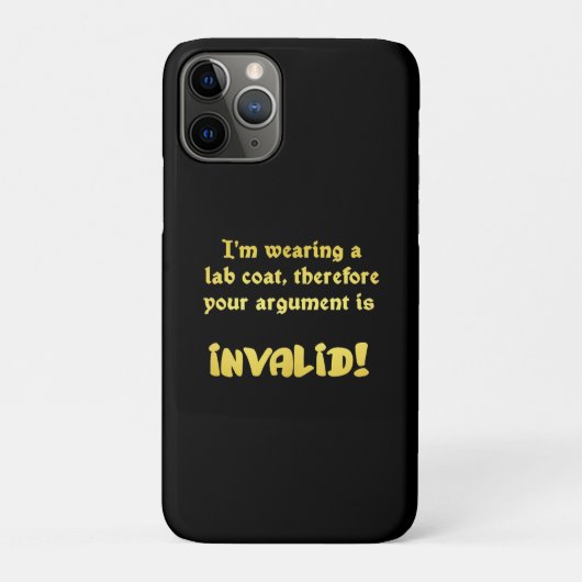 楽しいラボコートロジック: 究極の議論終結者 Case-Mate iPhoneケース (裏)