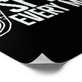 楽しいランニングランナーの笑顔毎マイルクールグラフィック ポスター (角)