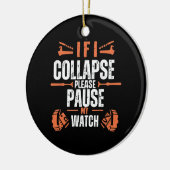 楽しいランニング セラミックオーナメント (左)
