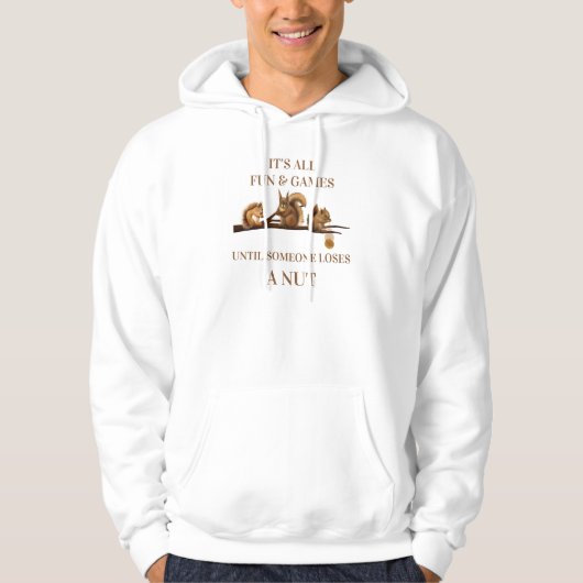 楽しいリスTシャツ、すべて楽しくてゲームのような パーカ (正面)