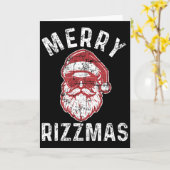 楽しいリズマス サンタリズがシーズンを盛り上げるリズラー カード (黄色い花)