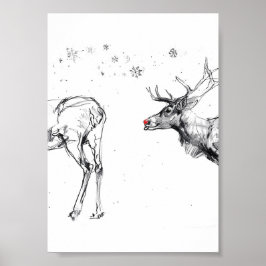 楽しいルドルフ・トナカイのクリスマスラブ ポスター
