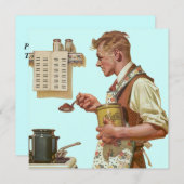 楽しいレトロなコーヒー作り引退のお知らせ 招待状 (正面/裏面)