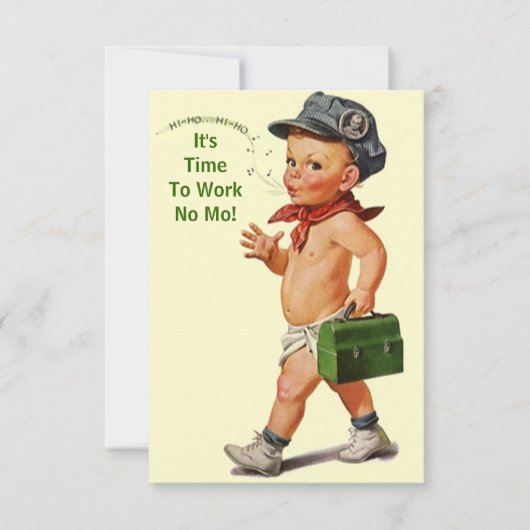 楽しいレトロな退職パーティーの招待状でお祝いしよう 招待状 (正面)