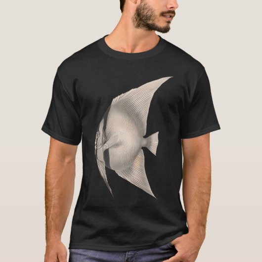 楽しいレトロな釣りスローガン Tシャツ (正面)
