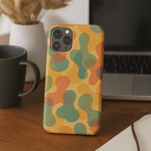 楽しいレトロクラシックな不定形の形状のアートパターン Case-Mate iPhoneケース