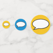 楽しいレトロコミックブックのスピーチバブル コンフェッティ (正面)