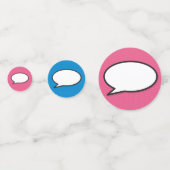 楽しいレトロコミックブックのスピーチバブル コンフェッティ (裏面)