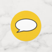 楽しいレトロコミックブックのスピーチバブル コンフェッティ (スモール正面)