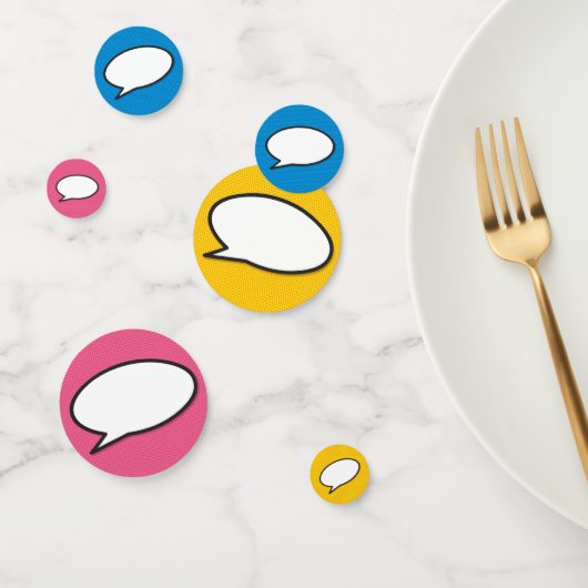 楽しいレトロコミックブックのスピーチバブル コンフェッティ (グループ)