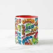 楽しいレトロコミックブックポップアートサウンド マグカップ (中央)