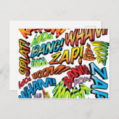 楽しいレトロコミックブックポップアートサウンド 案内ポストカード (正面/裏面)