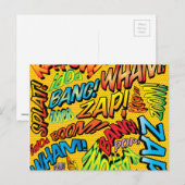 楽しいレトロコミックブックポップアート ポストカード (正面/裏面)