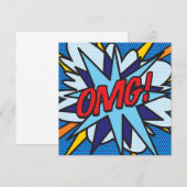 楽しいレトロコミックブック オーエムジー 招待状 (正面/裏面)