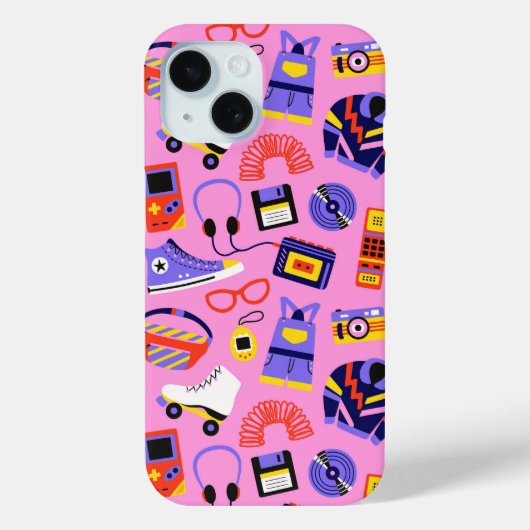 楽しいレトロ90年代の懐かしさ – Y2Kテクノロジーとファッション Case-Mate iPhoneケース (裏面)