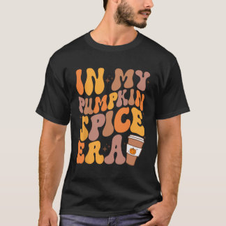 楽しいレトロ 私のカボチャスパイス時代 秋の気分 Tシャツ