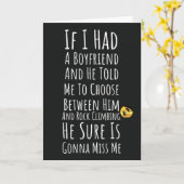 楽しいロッククライミングカード ティーン女子パーティー用 カード (黄色い花)