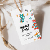 楽しいロボットの誕生日ギフトタグ ギフトタグ