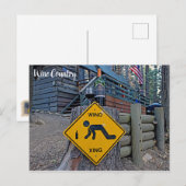 楽しいワインカントリー ワイノ ジン ポストカード！ ポストカード (正面/裏面)