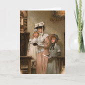 楽しいヴィンテージクリスマスの挨拶 シーズンカード (正面)