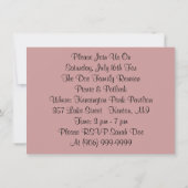 楽しいヴィンテージ家族ピクニックパーティー再会招待状 招待状 (裏面)