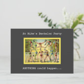 楽しいヴィンテージ独身パーティー 招待状 (スタンド正面)