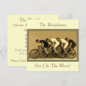 楽しいヴィンテージ 住所変更のお知らせ 招待状 (正面/裏面)