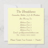 楽しいヴィンテージ 住所変更のお知らせ 招待状 (裏面)