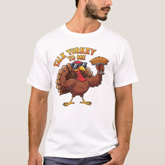 楽しい七面鳥の感謝祭 おもしろ オーバーサイズ Tシャツ.p Tシャツ (正面)