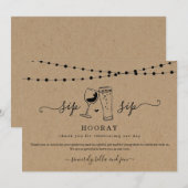 楽しい乾杯 ありがとう カード (正面/裏面)