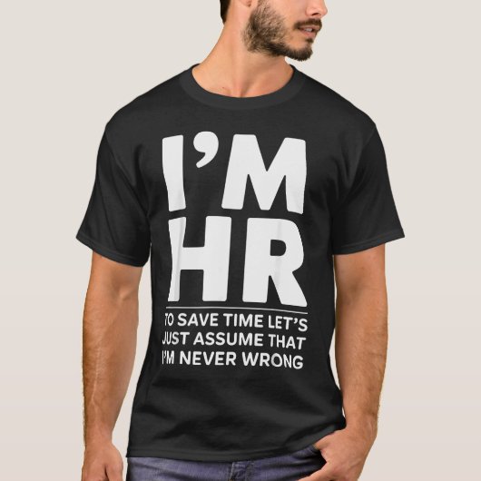 楽しい人事のためのHuman+Resources+HR Tシャツ (正面)