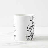 楽しい人生は庭園+掘り起こせ ガーデニング大好き コーヒーマグカップ (中央)