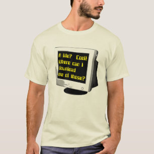 楽しい人生 ダウンロード Tシャツ コンピューター ユーモア