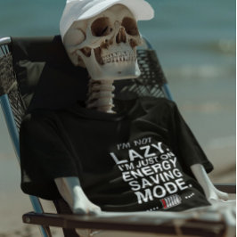 楽しい仕事のプレゼント - 省エネモードの名言 Tシャツ