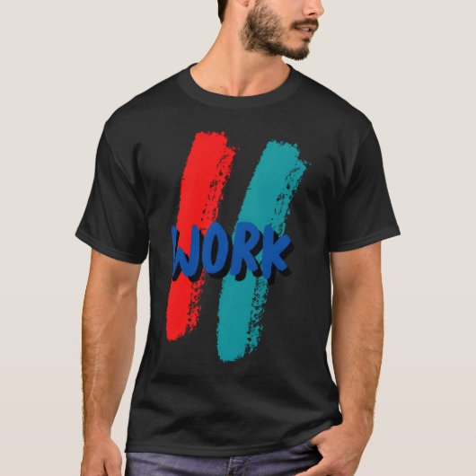 楽しい仕事 Tシャツ (正面)