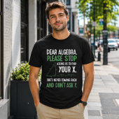 楽しい代数数学教師のギフト x を探すのをやめて tシャツ