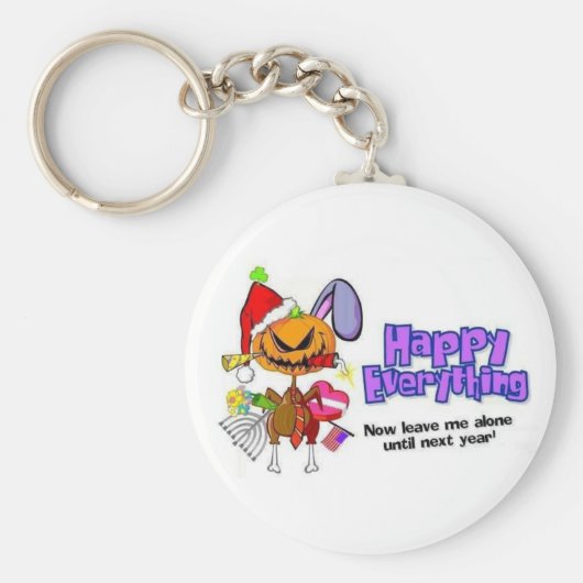 楽しい休日と幸せなすべてのもの キーホルダー (正面)