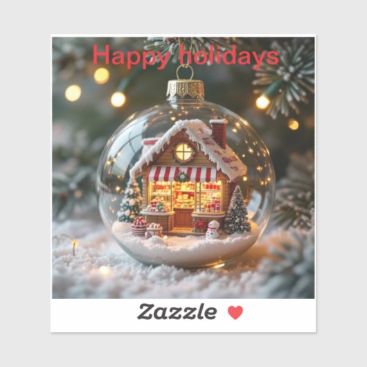 楽しい休日に地球のお菓子店 シール (シート)