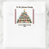 楽しい休日のギフトステッカーこのクリスマス スクエアシール (バッグ)