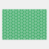 楽しい休日のスノーフレーク ラッピングペーパーシート (正面3)