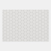 楽しい休日のスノーフレーク ラッピングペーパーシート (正面2)