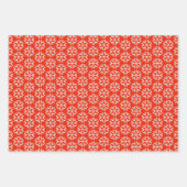 楽しい休日のスノーフレーク ラッピングペーパーシート (正面)