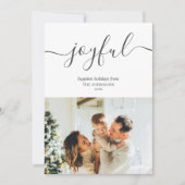 楽しい休日の手書きシンプル写真 シーズンカード (正面)