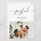 楽しい休日の手書きシンプル写真 シーズンカード (正面/裏面)