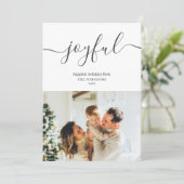 楽しい休日の手書きシンプル写真 シーズンカード (スタンド正面)