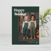 楽しい休日モダンクリスマス シーズンカード (スタンド正面)