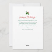 楽しい休日モダンクリスマス シーズンカード (裏面)