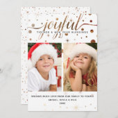 楽しい休日 |カラーマッチングスクリプトタイポグラフィ シーズンカード (正面/裏面)