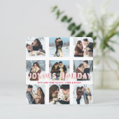 楽しい休日 |複数のモダンコラージュ写真 シーズンカード (スタンド正面)